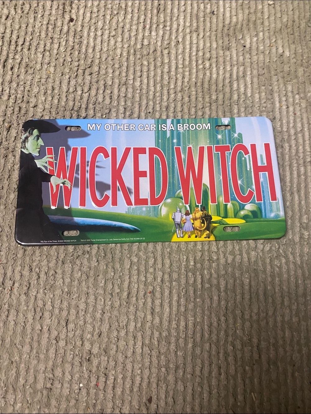NWOT Wizard of Oz car plate